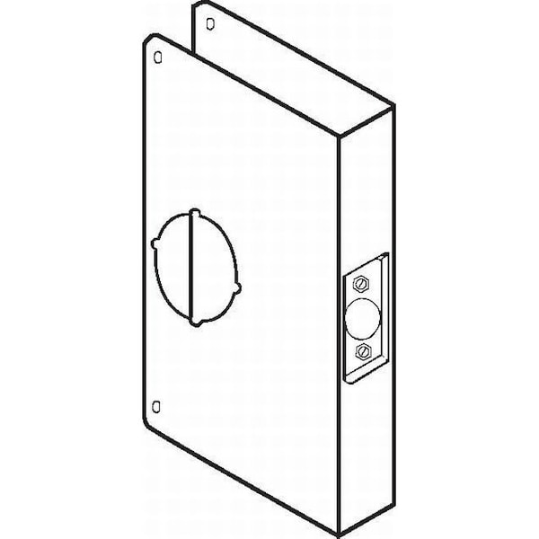 Classic Wrap Around for Extended and Converted Backset with 3-3/4" Backset and 1-3/4" Door